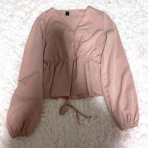 pink blouse